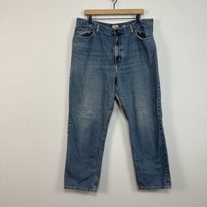 L.L. Bean Womens Jeans Straight Leg High Waist Denim Casual Size 20 R (38x31)